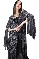 Damen Umhang KILLSTAR - Flowering - grau XL