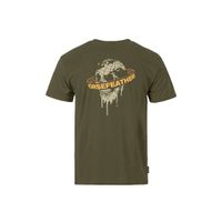 HORSEFEATHERS Triko Orbit - burnt olive GREEN velikost S