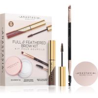 Anastasia Beverly Hills Full & Feathered Brow Kit Mini sada na obočie Soft Brown odtieň