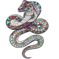 Drevené puzzle-Cobra/L H21935