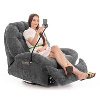 Stílusos relaxációs állítható fotel TRENDY, antracit