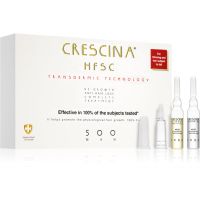 Crescina Transdermic 500 Re-Growth and Anti-Hair Loss nega za spodbujanje rasti in proti izpadanju las za moške 20x3,5 ml