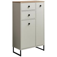 MID.YOU STREDNE VYSOKÁ SKRINKA, farba duba, kašmírová, 60/106/32 cm