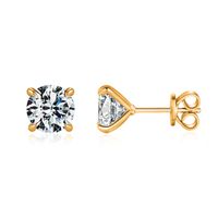 Olivie Stříbrné náušnice MOISSANITE ROSE 9734