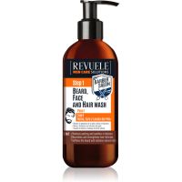 Revuele Men Care Solutions Barber Salon šampon za lase in brado 3v1 300 ml