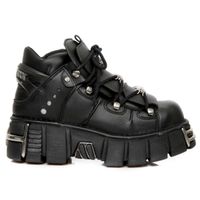 Lederschuhe Unisex - VEGAN NEGRO - NEW ROCK - M.106-VS1 41