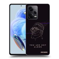 Silikónový čierny obal pre Xiaomi Redmi Note 12 Pro 5G - You are not alone