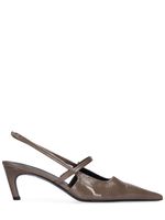 50mm The Sharp Patent Leather Slingbacks