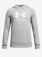 Under Armour UA Rival Fleece BL Hoodie Sweatshirt Kinder Grau