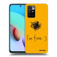 Silikónový čierny obal pre Xiaomi Redmi 10 - I am fine