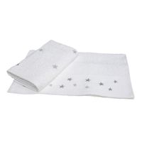 X-Mas RUČNÍK PRO HOSTY, 30/50 cm, barvy stříbra, bílá