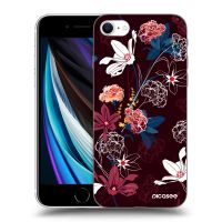 Silikónový čierny obal pre Apple iPhone SE 2022 - Dark Meadow