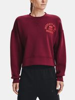 Under Armour UA Project Rock Fleece LC Crew Sweatshirt Rot