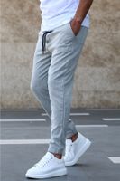 Madmext Plaid Gray Jogger