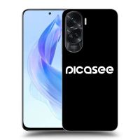 Silikónový čierny obal pre Honor 90 Lite 5G - Picasee - new logo - white