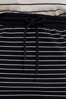 Marisse Cotton Striped Skirt L-Sc-3710 Black_L.Beige