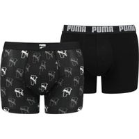 Puma MEN AOP BOXER 2P Мъжки боксерки, черно, размер