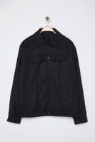 Trendyol Black Regular Fit Cashmere Winter Short Lined Coat