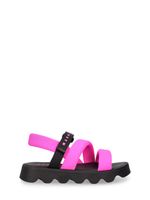 Logo Printed Fabric Sandals