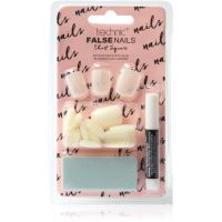 Technic Cosmetics False Nails Short Square Изкуствени нокти с лепило 48 бр.