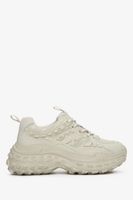 ES8: Jasnozielone sportowe sneakersy damskie na platformie