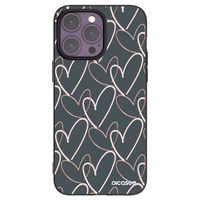 Silikónový čierny obal pre Apple iPhone 14 Pro Max - Veľa lásky