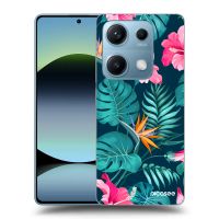 Silikónový čierny obal pre Xiaomi Redmi Note 14S - Pink Monstera