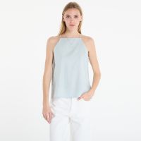 Calvin Klein Jeans Linen Sl Fashion Top Green XS