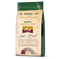 Fitmin Dog Medium/Maxi Kölyök Bárány Marhahússal 12 kg