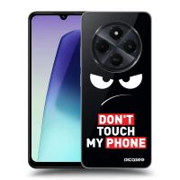 Silikónový prehľadný obal pre Xiaomi Redmi 14C - Angry Eyes - Transparent