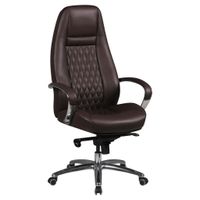 MID.YOU KANCELÁRSKE KRESLO, vzhľad kože, hnedá