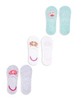 Yoclub Kids's Girls' Ankle No Show Boat Socks Patterns 3-pack SKB-44/3PAK/GIR/001