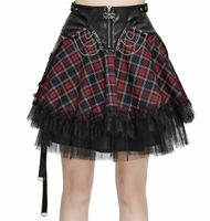 spódnica damska DEVIL FASHION - Noise Annoys Plaid Punk XL-XXL