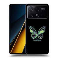 Silikónový čierny obal pre Xiaomi Poco X6 Pro - Diamanty Blue