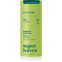 Attitude Super Leaves Natural Deodorant naravni trdi deodorant brez aluminija Pear & Amber 75 g