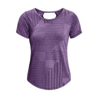 T-shirt Under Armour Streaker Deco Diamond Ss Purple XS