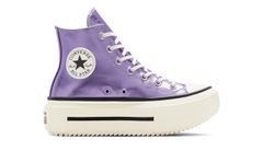 Converse Chuck Taylor All Star Lift Double Stack Metallic Ženy - Tenisky Converse - Fialová - A15163C-7.5 - Size: 7.5