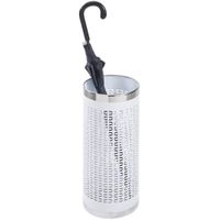 Xora STOJAN NA DÁŽDNIKY, biela, farba ušľachtilej ocele