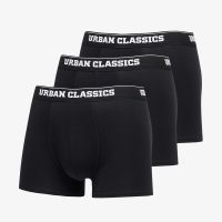 Urban Classics Organic Boxer Shorts 3-Pack Black/ Black/ Black S