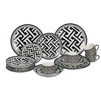 Novel KOMBINOVANÝ SERVIS 20-dielne, nový kostný porcelán (new bone china) keramika