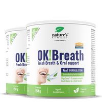 Nature’s Finest OK!Breath | sliktas elpas un mutes smakas atbalsts | DigeZyme enzīmi ar timiānu, ingveru un C vitamīnu gremošanai un svaiguma sajūtai