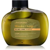 Antipodes Mᾱnuka + Orange Volume & Shine szampon na objętość do nabłyszczania i zmiękczania włosów 340 ml