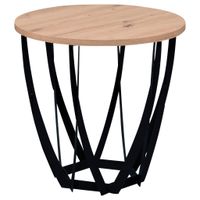 Xora PRÍRUČNÝ STOLÍK, čierna, dub artisan