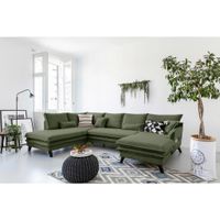P & B SEDACÍ SOUPRAVA, textil, zelená