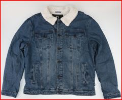 jakna muška BRANDIT - Sherpa - 3171-denim blue+off white - OŠTEĆENO L