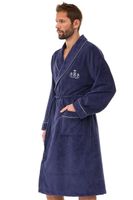 Pánský župan LaL 2523 - bambus Tmavě modrá XL