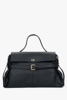 Estro: Czarna torba damska typu tote z włoskiej skóry naturalnej Premium