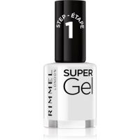 Rimmel Super Gel Gel-Lack für Fingernägel - keine UV/LED Lampe erforderlich Farbton 001 Basic B 12 ml