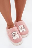 Rózsaszín papucs Noralie mackóval
