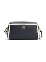 TOMMY HILFIGER Torba preko ramena 'Colour-blocked TH Monogram Camera'  noćno plava / bijela